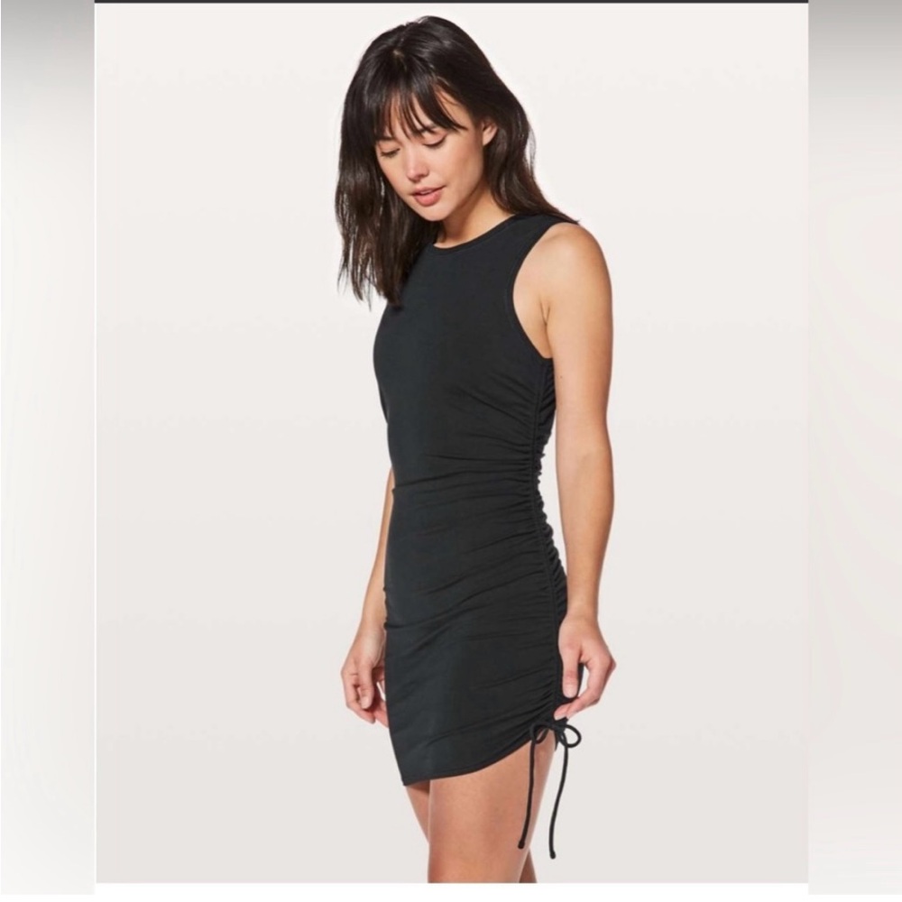 NWOT Black Lululemon Cinch It Dress